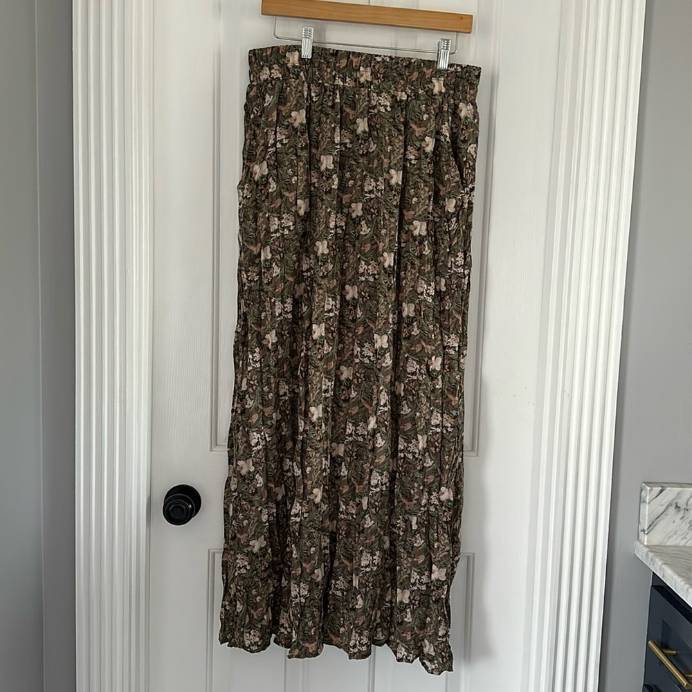 EUC Mikarose Floral Maxi Skirt Size Large